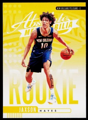 2019-20 Panini Absolute Memorabilia Jaxson Hayes 7 Rookies Yellow Pelicans - Image 1 of 2