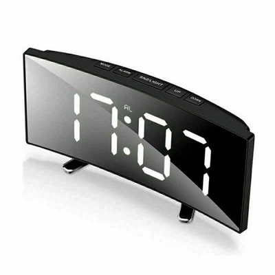 LED USB Wecker Digital Alarm Wecker Temperatur Schlummerfunktion Tischuhr Kinder - Bild 1 von 4