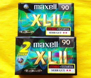 3x MAXELL XL II 90 Cassette Tapes 1998-2000 + OVP + SEALED + Made in England + - Bild 1 von 3