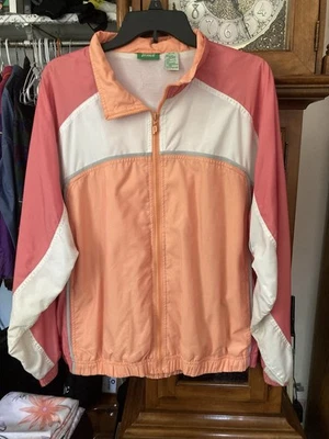 Chaqueta cortavientos Prince XL para mujer tenis iridiscente años 90 vintage rosa naranja Foto 1 de 4