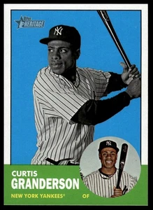 2012 Topps Heritage #200b Curtis Granderson Image swap - Picture 1 of 2
