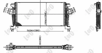 Intercooler 037-018-0017 ABAKUS para OPEL ASTRA J Sports Tourer ASTRA J GTC - Imagen 1 de 4