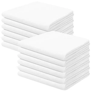 White Cotton Pillow Cases Standard Queen Size Lightweight Super Soft Pillowca... - Bild 1 von 7