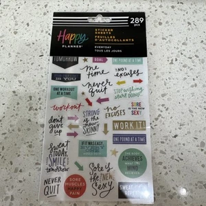 The Happy Planner, Fitness Stickers, 289 Pieces New - Picture 1 of 6