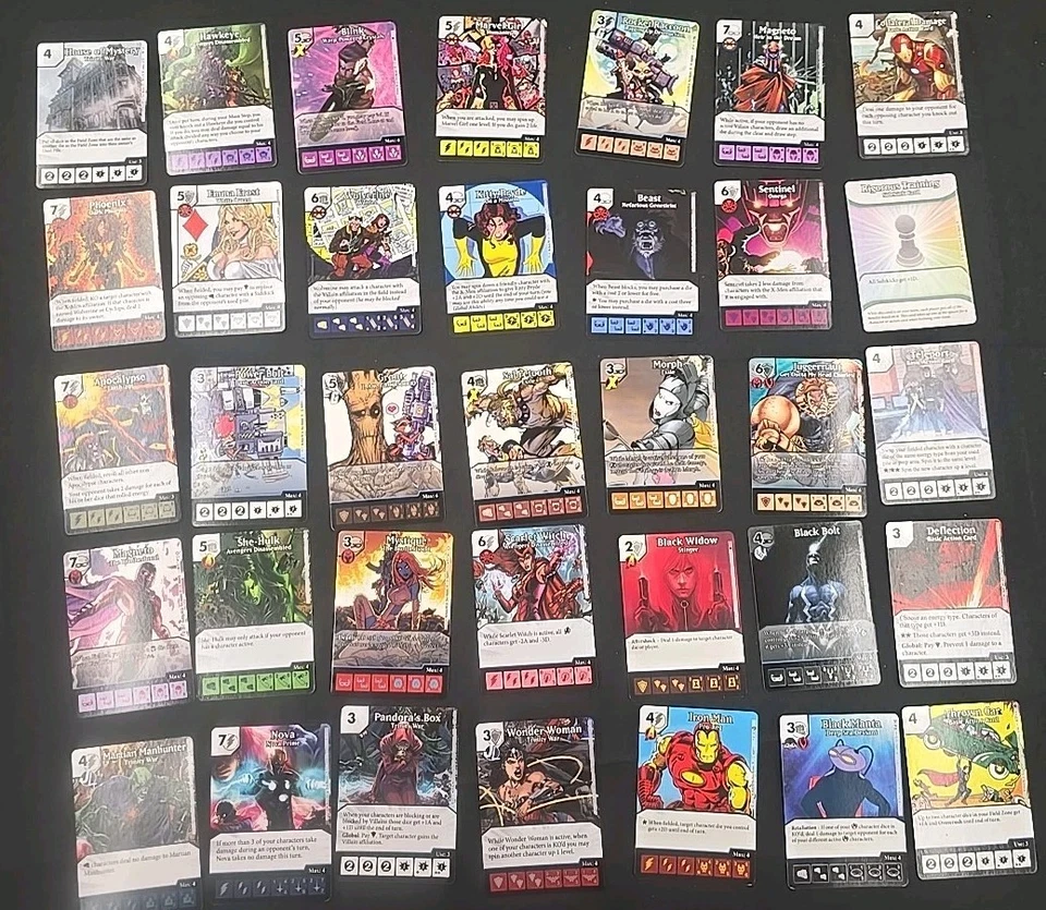 DICE MASTER ИГРЫ ПРОМО ЛОТ КАРТ МСТИТЕЛИ X-MEN + БОЛЬШЕ - Изображение 1 из 1