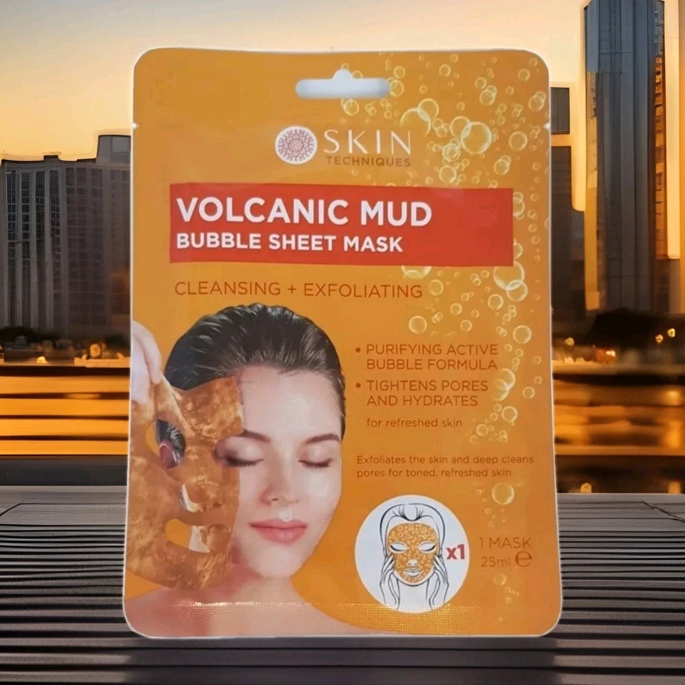 Volcanic Mud Bubble Sheet Mask, Cleansing, Exfoliating, Purifying, Hydrating  - Image 1 of 3