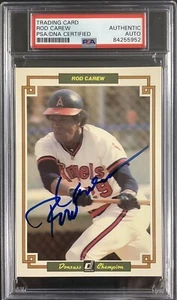 Rod Carew Signed 1984 Donruss Grand Champion #21 Autograph Card HOF PSA/DNA 2 - Picture 1 of 2