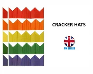 Cracker Hats Mixed Colours Make Your Own Christmas Crackers Xmas Party Paper Hat - Picture 1 of 1