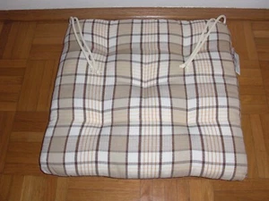 ***8er Set Casa Nova Stuhlkissen Ascot Karo natur unbenutzt*** - Bild 1 von 4