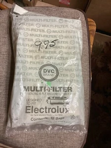 DVC Home Care Vac Bags Electrolux Multi Filter 4 Ply Self Sealing Pack of 12 New - Picture 1 of 4