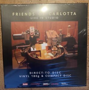 Friends Of Carlotta LIVE in Studio LP 1999, B&W, Direct-To-Disc Vinyl + CD new