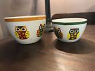 Owl Nesting Bowls 2 Piece Set 4&6 inch Pier 1 Enchanted Woods Collection