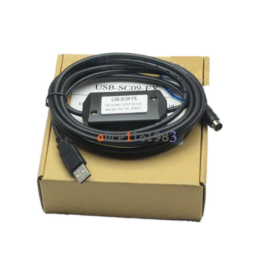 PLC Programming USB-SC09-FX Cable For Mitsubishi MELSEC USB TO RS422 ADAPTER - Image 1 of 1