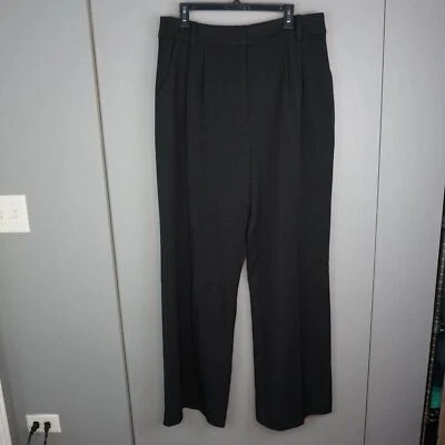 Favorite Daughter Woman's Pant the Favorite Pleated Wide Leg in Black size 16 - Image 1 of 4