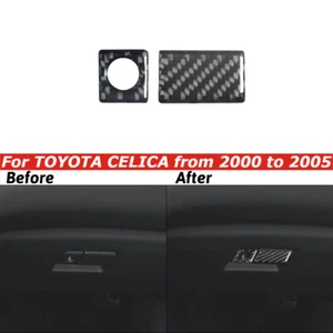 Carbon Fiber Dashboard Glove Box Switch Cover Trim For Toyota Celica 2000-2005 - Imagen 1 de 13
