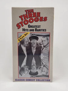 The Three Stooges Greatest Hits and Rarities (VHS, 1999, 2-Tape Set) New/Sealed - Picture 1 of 10
