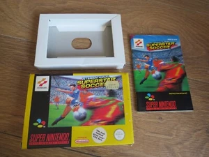 Super Nintendo SNES INTERNATIONAL SUPERSTAR SOCCER boxex complete - Picture 1 of 5