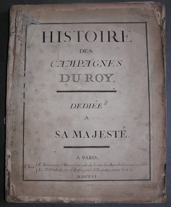 GOSMOND de Vernon. Histoire des Campagnes du Roy. 44 planches Médaillons. 1751 - Imagen 1 de 7