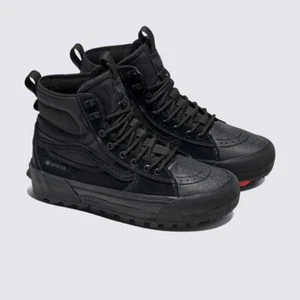 VANS MTE Sk8-Hi Skate High Waterproof Gore-Tex Blackout Gore Tex Black - Picture 1 of 6
