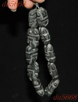 China meteorito hierro sacrificio sol dios Helios estatua pulseras cadena de mano Foto 1 de 4