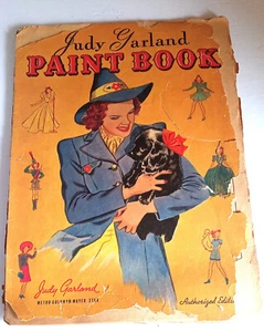 SALE! 1941 JUDY GARLAND Paint Book MGM STAR AUTHORIZED EDITION #601 WHITMAN - Picture 1 of 24