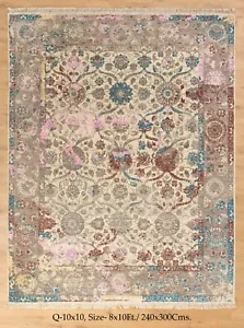 Vintage Turkish Premium Distressed washable 8x10Ft Floral Large bedroom Area rug - Picture 1 of 11