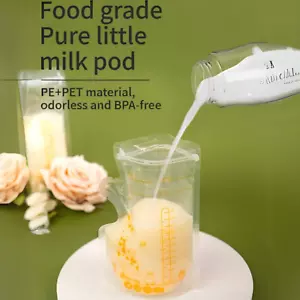 Breast Milk Storage Bags–BPA-Free- 250ml Stand-Up, Pour Spout, Double Zip Lock - Picture 1 of 10