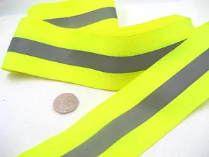 verde plata Hi Viz cinta reflectante cinta cinta bicicleta chaqueta noche seguridad uso cinta - Imagen 1 de 9