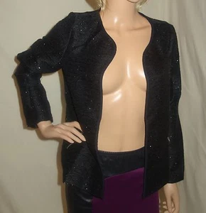 Tavi Glitzer Threaded Blazer Jacke SCHWARZ cool kurz Gr. MEDIUM NEU - Bild 1 von 2