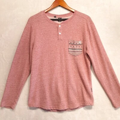 Volcom Mens Red Tribal Pocket Sweater Sz.S/Crew-Henley/French Terry/Pullover  - Image 1 of 4