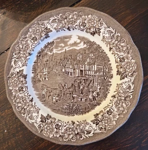 VINTAGE J & G MEAKIN ROYAL STAFFORDSHIRE STRATFORD STAGE BREAD/ SALAD PLATE 7" - Picture 1 of 2