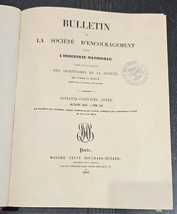Bulletin de la Société d'Encouragement pour l'Industrie Nationale - 1866 - Picture 1 of 14