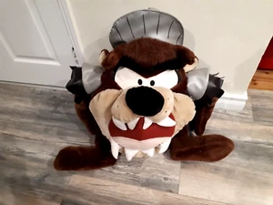 Vintage Tasmanian Devil 26" Plush The Knight Kids Soft Toy 1998 Looney Tunes VGC - Picture 1 of 22