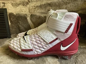 Nike Force Savage Elite 2 TD Football Cleats Red White BV3962-102 Men's Size 14 - Picture 1 of 10