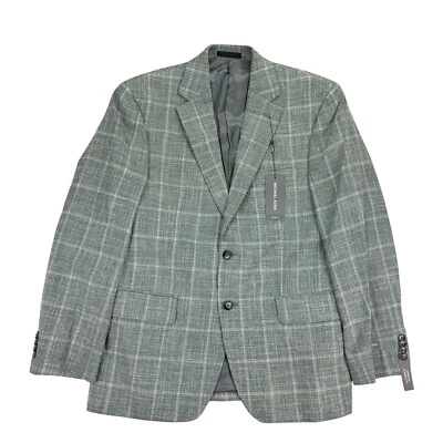 Abrigo deportivo Michael Kors para hombre calce clásico ventana elástico verde salvia 38S Foto 1 de 4