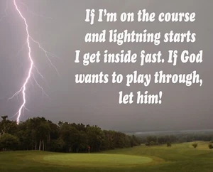 mouse mat If Im on the course and lightning starts - Picture 1 of 1