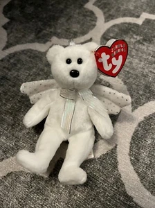 Ty Jingle Beanie Baby Herald The Angel Bear 5” Plush Ornament with Tags - Picture 1 of 3