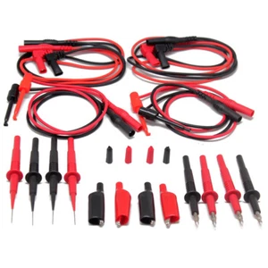 Set 2 pezzi cavi di prova punta ad ago AideTek per multimetro FLUKE TLP20157 USA - Foto 1 di 8