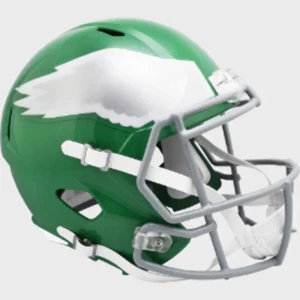 Philadelphia Eagles Full Size Speed Replica Football Helmet 2023 Kelly Green - N - Picture 1 of 1