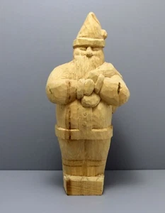 1985 Wolf Creek Wooden Folk Art Santa Claus Prototype  13". Signed by Rick Sharp - Picture 1 of 6