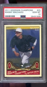 2011 Upper Deck Goodwin Champions #25 Manny Machado ROOKIE RC PSA 10 Graded Card - Picture 1 of 2