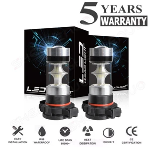 5202 LED Fog Light Bulbs 6000K White For Chevy Suburban Tahoe 2007-2013 2014 - Foto 1 di 12
