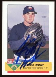 1994 Quad City River Bandits JAMIE WALKER Signed Card autograph AUTO TIGERS ROYA