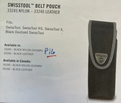 Victorinox 33245 Navaja Suiza Cinturón Bolsa Funda CORDURA ¡Nuevo! Foto 1 de 3