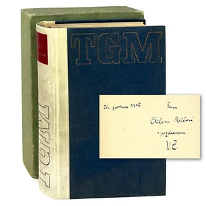 Hovory S T.G. Masarykem, Karel Capek. Signed 1935 Edition w/ Slipcase - Picture 1 of 7