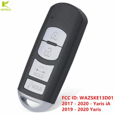 Llave de proximidad inteligente de repuesto para Toyota Yaris Yaris iA 2017-2020 WAZSKE13D01 Foto 1 de 4