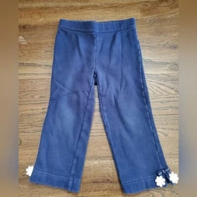GYMBOREE Niñas 2T Azul Margarita Pantalones de Sudadera Flor Ducha Foto 1 de 4