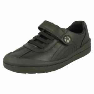 Garçons Clarks Smart Football Détaillé École Chaussures Rock Pass - Photo 1/10
