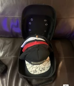 Baseball Hat Travel Case. Fits 6 Caps. Hard Shell EVA. Waterproof, Dual Zippers. - Picture 1 of 11