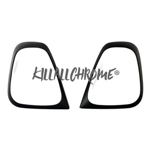 Abarth Series 4 Rear Light Surround Outer Covers Matt Black Fiat 500 595 2 Pcs - Picture 1 of 6